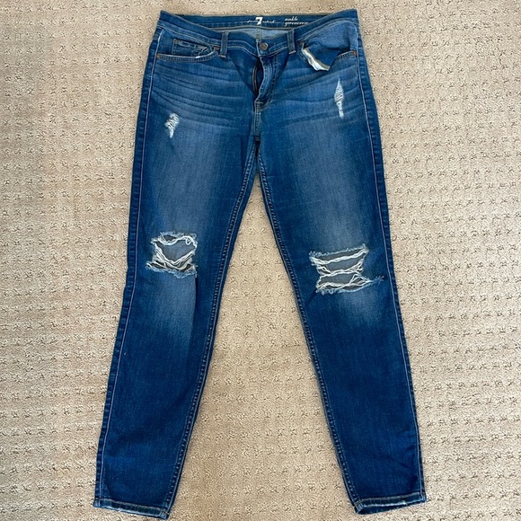 7 For All Man Kind ankle jeans - Picture 3 of 6